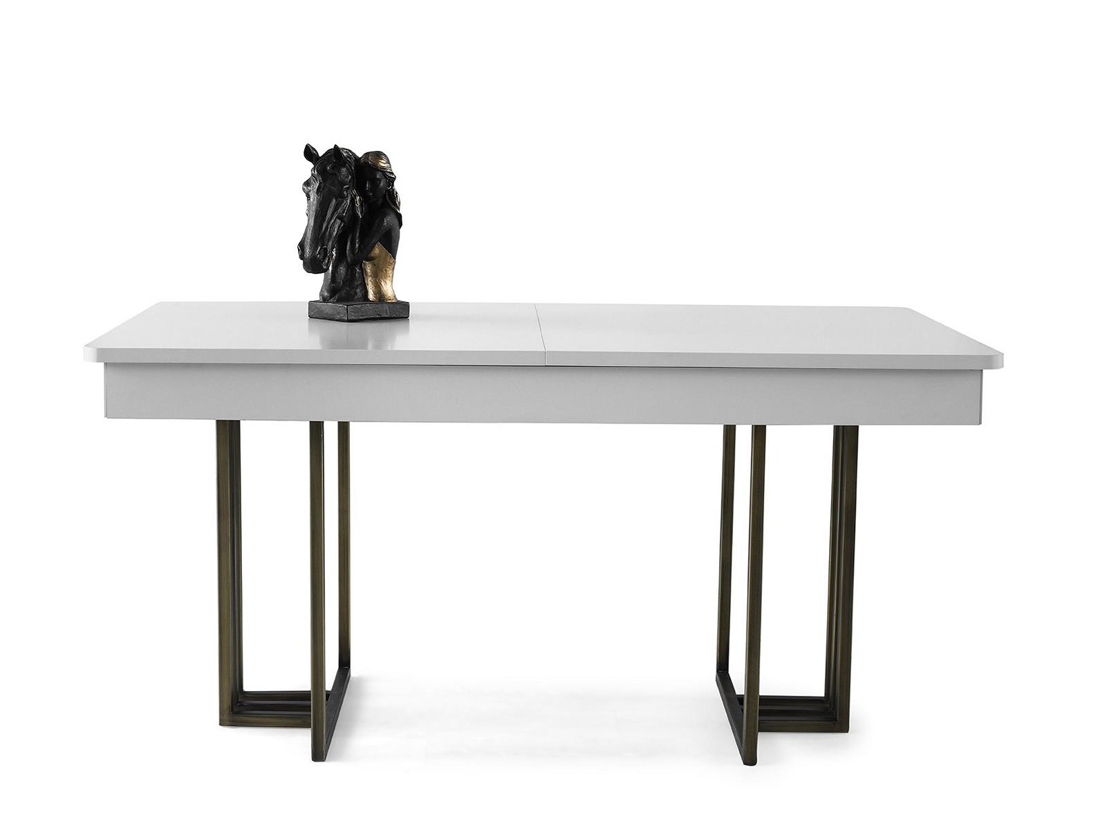 Esstisch Esszimmertisch Tisch Holz Holztisch Weiß Moderne Ausziehbar Esstisch Esszimmertisch Tisch Holz Holztisch Weiß Moderne Ausziehbar von JV Möbel