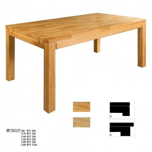 Esstisch Holz Tische Wohn Ess Zimmer Tisch Massivholz Esstische Echtholz 180x90 Esstisch Holz Tische Wohn Ess Zimmer Tisch Massivholz Esstische Echtholz 180x90 von JV Möbel