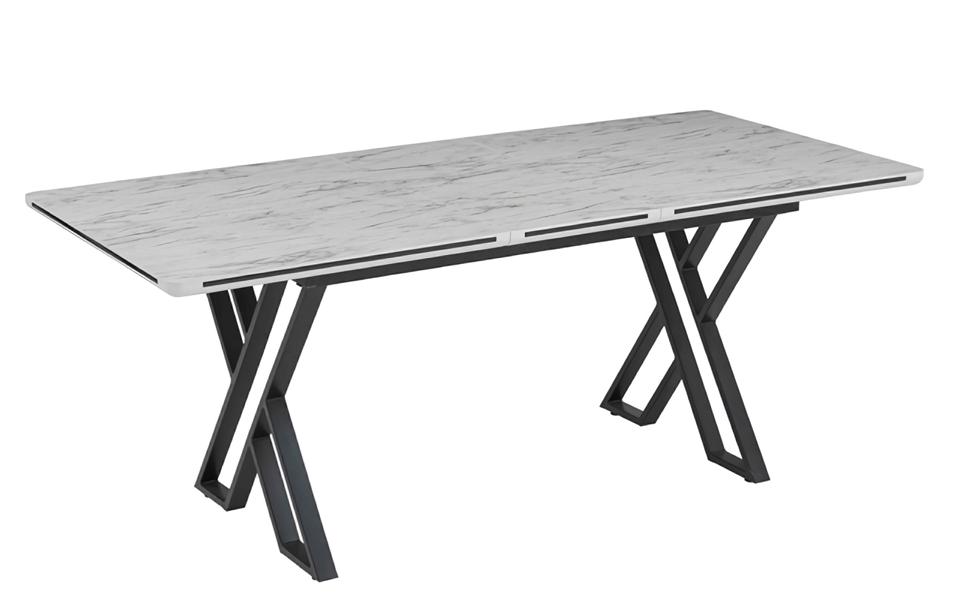 Esstisch Modern Esszimmertisch Ausziehbar Essecke Esszimmermöbel Tisch Metall Esstisch Modern Esszimmertisch Ausziehbar Essecke Esszimmermöbel Tisch Metall von JV Möbel