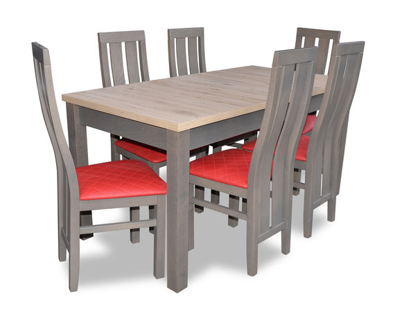 Esstisch Sitzgarnitur Tisch Stuhl Set Esszimmer Garnituren Design Sets 6 Stühle von JV Moebel