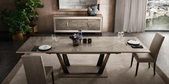 Esstisch Tisch Esszimmer Wohnzimmer Garnitur Holz Design Tische 200x115/294cm von JV Möbel