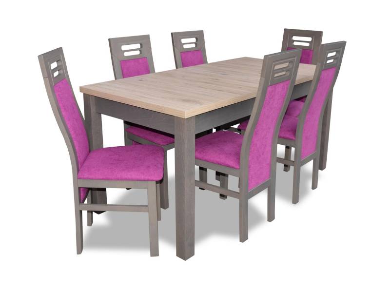 Esstisch Tisch Holz Esszimmer Garnitur 6x Stuhl Set Stühle Moderne Möbel Gruppen Esstisch Tisch Holz Esszimmer Garnitur 6x Stuhl Set Stühle Moderne Möbel Gruppen von JV Möbel