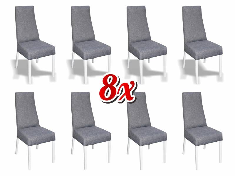 Esszimmer 8x Stühle Stuhl Set Sessel Küche Neu Design Polster Leder Textil Möbel Esszimmer 8x Stühle Stuhl Set Sessel Küche Neu Design Polster Leder Textil Möbel von JV Möbel