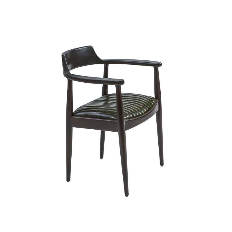 Esszimmer Design Stuhl mit Armlehnen Neu Möbel Sitz Schwarz Holzstuhl von JV Möbel