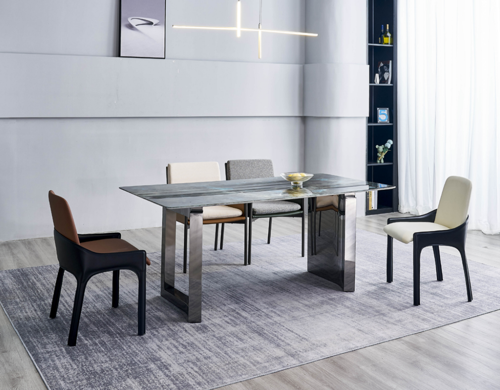 Esszimmer Designer Set 6x Stühle Esszimmergarnitur Essgruppe 7tlg Set Esszimmer Designer Set 6x Stühle Esszimmergarnitur Essgruppe 7tlg Set von JV Möbel