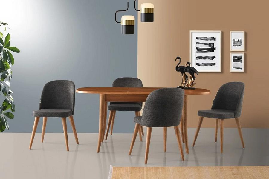 Esszimmer Essgruppe Essecke Ausziehbar Esstisch Stühle 7tlg Braun Esszimmer Essgruppe Essecke Ausziehbar Esstisch Stühle 7tlg Braun von JV Möbel