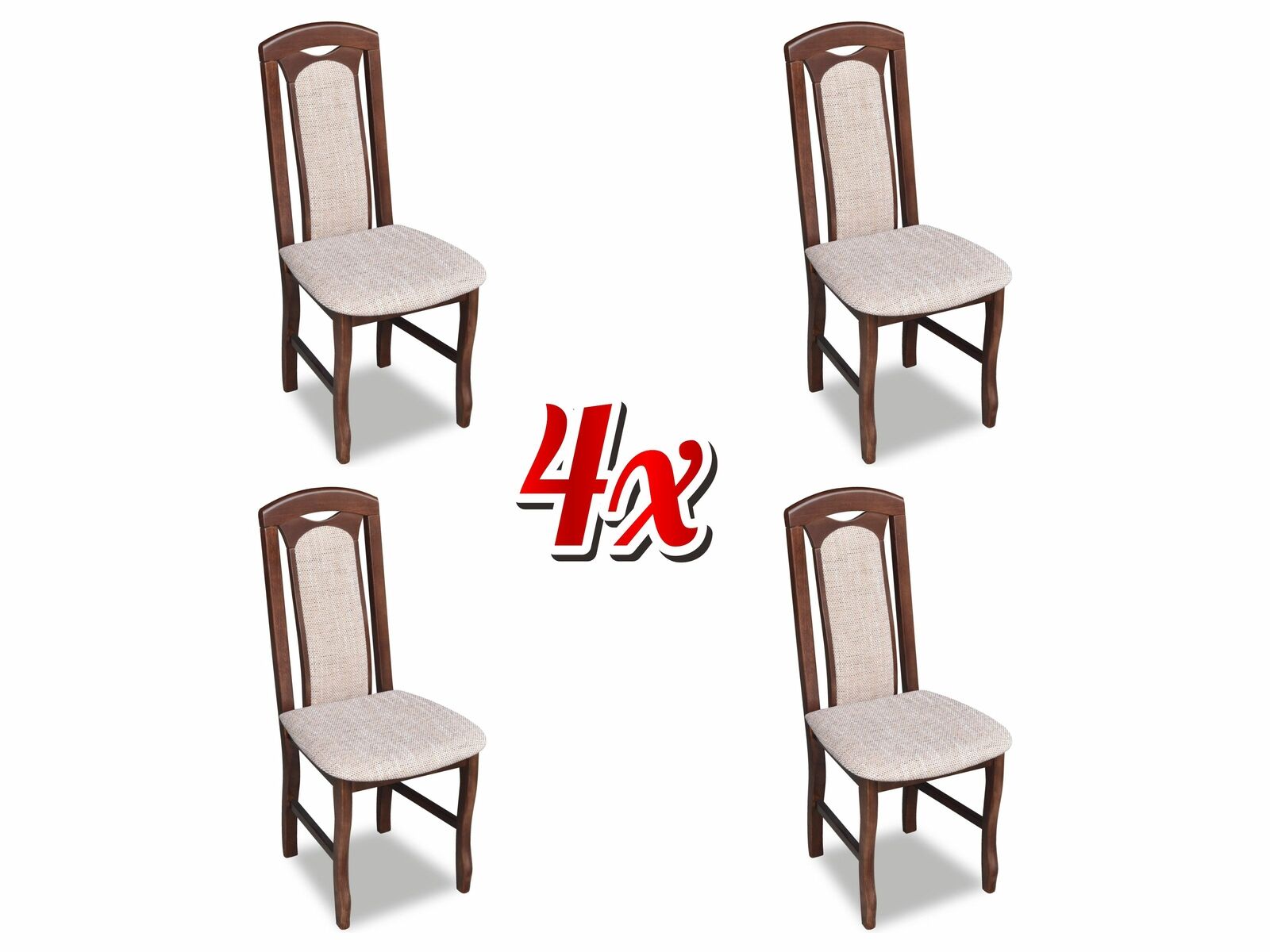 Esszimmer Garnitur Holz Lehn Leder Textil Neu Stuhl Gruppe 4x Stühle Set Wohn Esszimmer Garnitur Holz Lehn Leder Textil Neu Stuhl Gruppe 4x Stühle Set Wohn von JV Möbel
