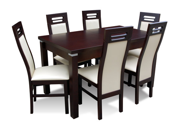 Esszimmer Garnitur Stuhl Set Essgarnituren Tische Essgruppe Tisch + 6 Stühle von JV Moebel