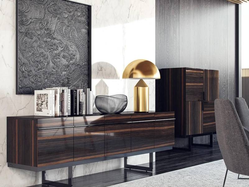 Esszimmer Komplett 2tl Sideboard Design Modern Kommode Holzschrank von JV Möbel