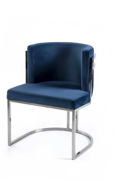 Esszimmer Moderne Design Textil Blau Lehnstuhl Armlehne Polsterstuhl Luxus Möbel von JV Möbel