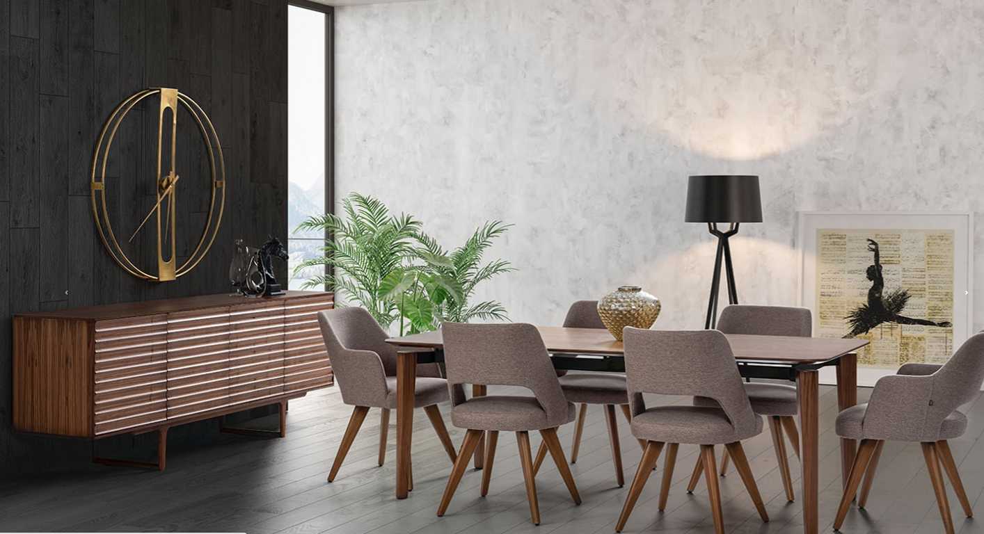 Esszimmer Modernen Set Anrichte 6x Stuhl mit Esstisch Luxus Designen Set Esszimmer Modernen Set Anrichte 6x Stuhl mit Esstisch Luxus Designen Set von JV Möbel