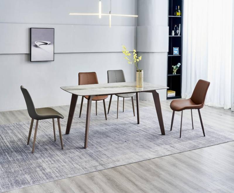 Esszimmer Möbel Designer Rechteckiger Tisch 4x Polsterstühle Luxus 5tlg Esszimmer Möbel Designer Rechteckiger Tisch 4x Polsterstühle Luxus 5tlg von JV Möbel