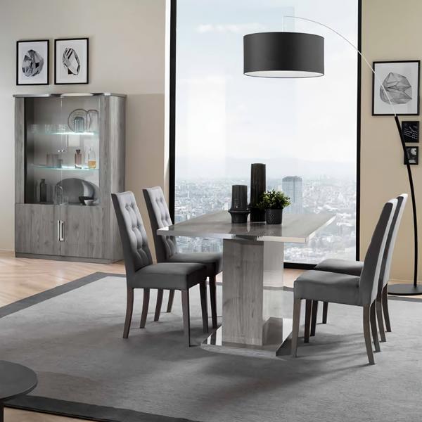 Esszimmer Set 6tlg Esstisch mit 4x Stühle Modern Design Luxus Möbel Komplett Neu Esszimmer Set 6tlg Esstisch mit 4x Stühle Modern Design Luxus Möbel Komplett Neu von JV Möbel