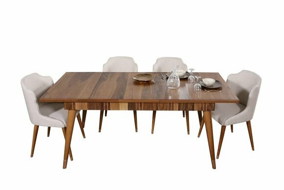 Esszimmer Set Ess Gruppe Holz Tisch Tische 5tlg Komplett Set Esstisch 4x Stühle Esszimmer Set Ess Gruppe Holz Tisch Tische 5tlg Komplett Set Esstisch 4x Stühle von JV Möbel