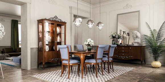 Esszimmer-Set Esstisch-Set 9-teilig Esstisch-Set 6 Stühle Gruppe Esszimmer-Set Esstisch-Set 9-teilig Esstisch-Set 6 Stühle Gruppe von JV Möbel