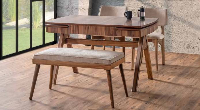 Esszimmer Set Hocker Hochwertig Garnitur Tisch 2x Stühle Design Modern Möbel Esszimmer Set Hocker Hochwertig Garnitur Tisch 2x Stühle Design Modern Möbel von JV Möbel