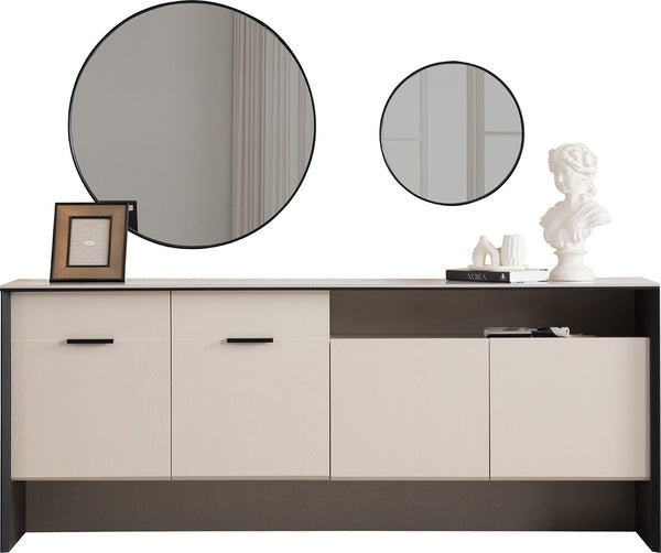 Esszimmer Set Sideboard 2x Spiegel Anrichte Design Buffet Holzmöbel Wandspiegel Esszimmer Set Sideboard 2x Spiegel Anrichte Design Buffet Holzmöbel Wandspiegel von JV Möbel