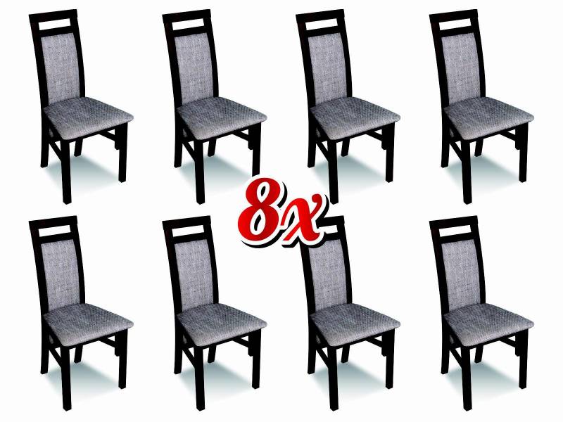 Esszimmer Stühle Textil Gruppe Garnitur Holz Set 8x Stuhl Set Sessel Garnitur Esszimmer Stühle Textil Gruppe Garnitur Holz Set 8x Stuhl Set Sessel Garnitur von JV Möbel