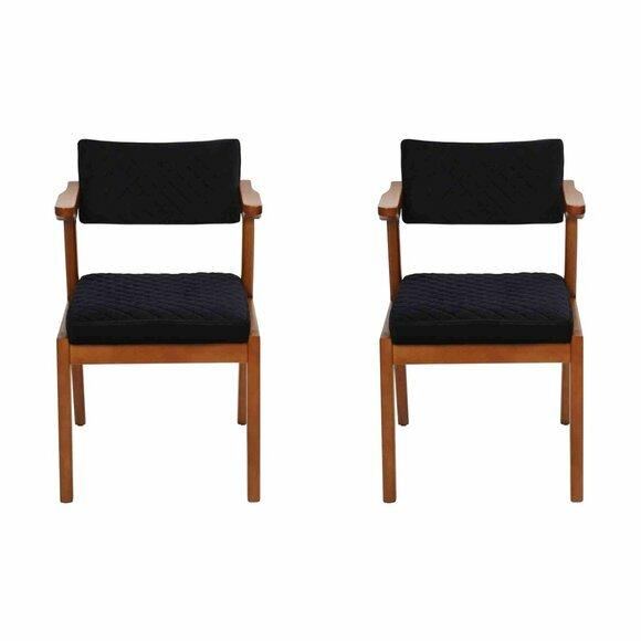 Esszimmer Stuhl Modern Holz Möbel 2x Stühle Luxus Design Einrichtung Neu von JV Moebel