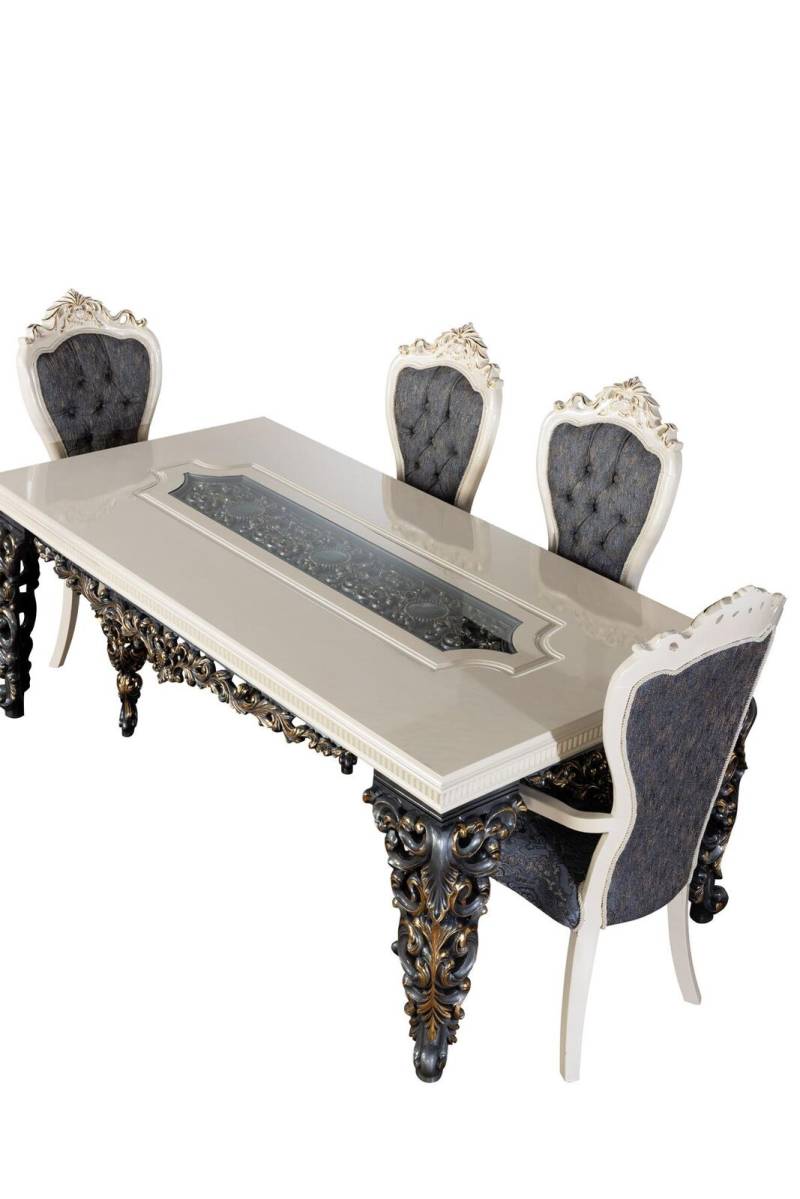 Esszimmer Stuhl Sessel Set 2x Stühle mit Armlehnen + 2x Stühle Luxus Sessel Neu Esszimmer Stuhl Sessel Set 2x Stühle mit Armlehnen + 2x Stühle Luxus Sessel Neu von JV Möbel