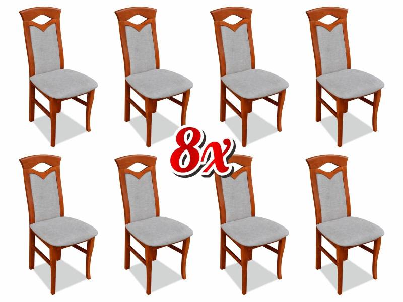 Esszimmerstuhl Holz Polster Stühle Gastro Esszimmer 8x Massivholz Sessel Möbel Esszimmerstuhl Holz Polster Stühle Gastro Esszimmer 8x Massivholz Sessel Möbel von JV Möbel