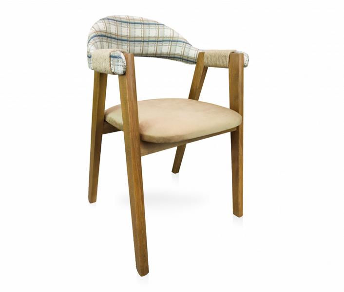 Esszimmerstuhl Holzstuhl Stuhl Küchenstuhl Lehnstuhl Braun Holz Vintage Style von JV Möbel