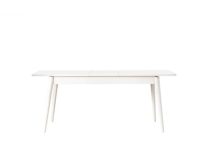 Esszimmertisch Esstisch Tisch Weiß Esszimmer Holz Ausziehbar Modern von JV Möbel