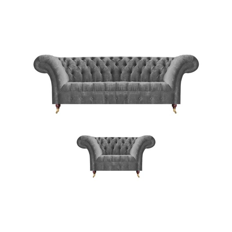 Exklusive Chesterfield Polstercouchen Designer Sessel Wohnzimmer Möbel von JV Moebel