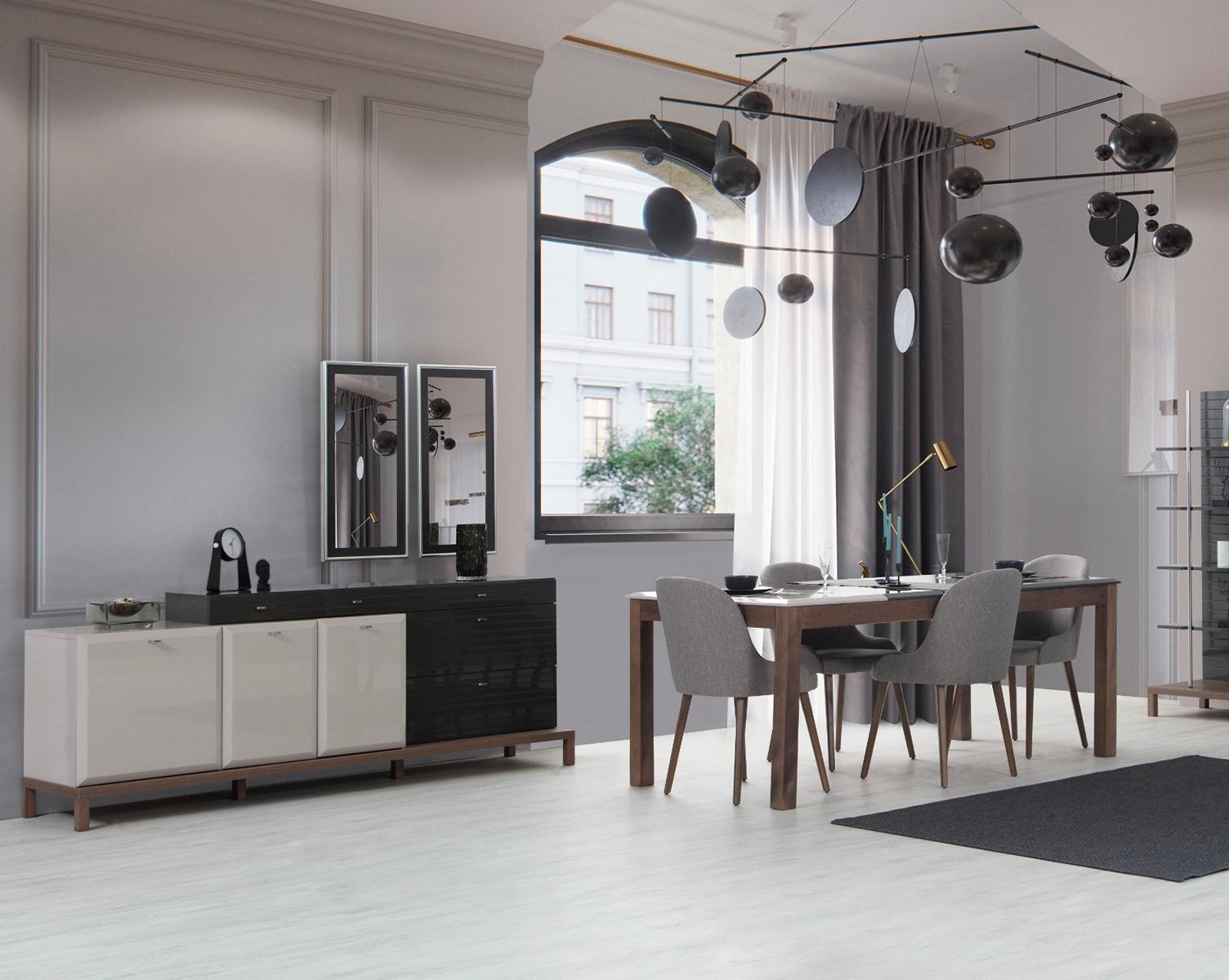 Exklusive Esszimmer Möbel Holz Esstisch Designer Anrichte Polsterstühle Exklusive Esszimmer Möbel Holz Esstisch Designer Anrichte Polsterstühle von JV Möbel