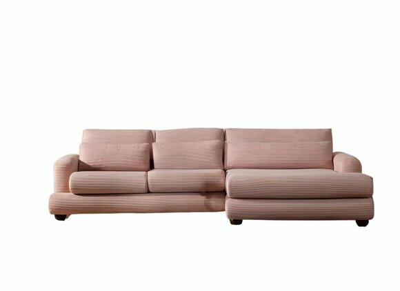 Exklusive Rosa Eckcouch Designer Wohnzimmer L-Form Sofa Polster Möbel Exklusive Rosa Eckcouch Designer Wohnzimmer L-Form Sofa Polster Möbel von JV Moebel