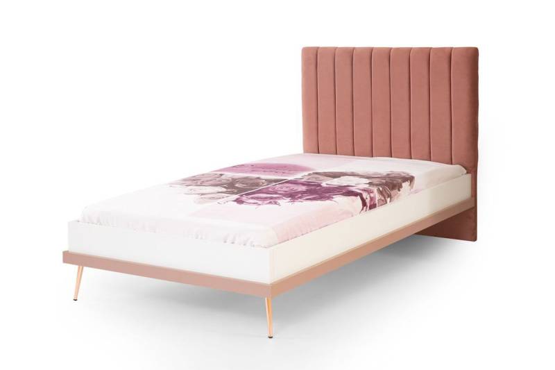 Exklusives Rosa Kinderbett Designer Holzbett Schlafzimmer Jugendbett von JV Möbel
