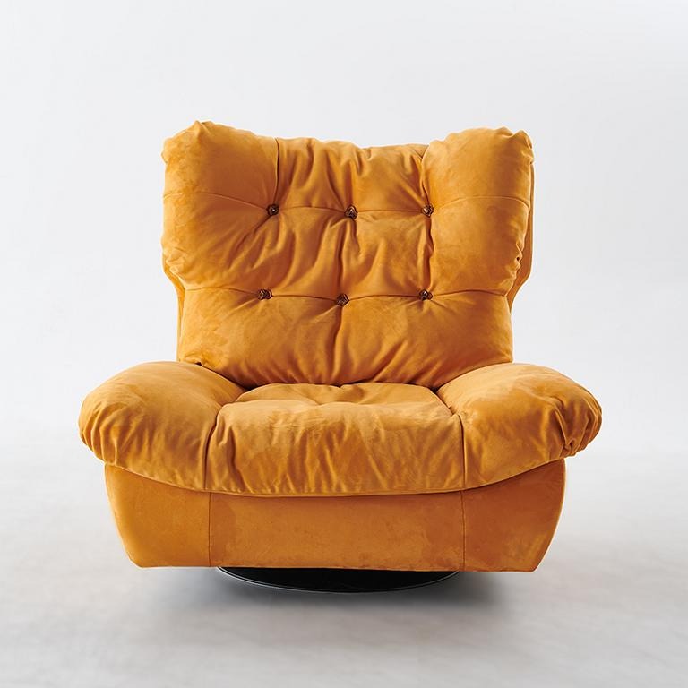 Fernsehsessel Drehbarer Sessel Einsitzer Relax Couch Möbel Textil Stoff von JV Moebel