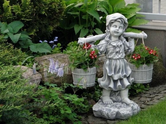 Figur Blumenkübel Pflanz Kübel Dekoration Figur Blumentöpfe Garten von JV Möbel