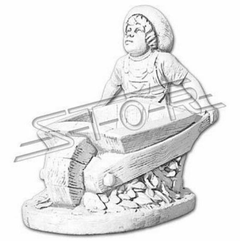 Figur Skulptur Garten Blumen Topf Kübel Dekoration Stein Figuren Skulpturen 2034 von JV Möbel