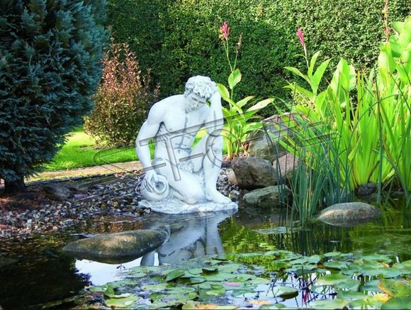 Fontainen Teich Figur Adam Statue Figuren Skulptur Statuen Skulptur 85cm SOFORT von JV Möbel