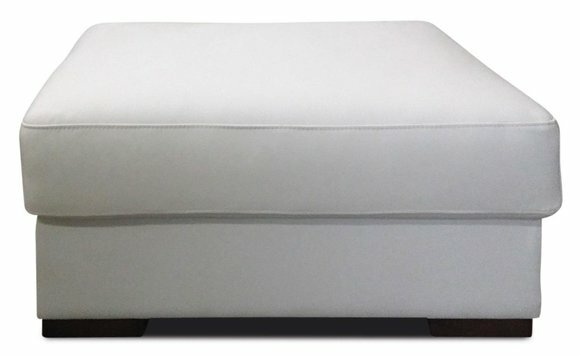 Fußhocker Ottoman Sitzhocker Sitzpouf Wohnzimmer Designer Hocker Leder von JV Möbel