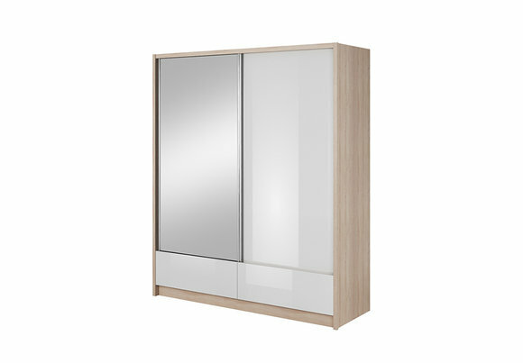 Garderobe Aufbewahrung 180cm Regal Schrank Archiv Schiebetüren von JV Möbel
