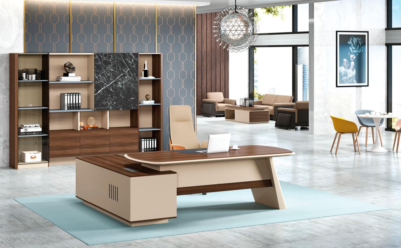 Garnitur Bürotisch Schrank Büromöbel Holz Braun Ecke Schreibtisch Set von JV Möbel