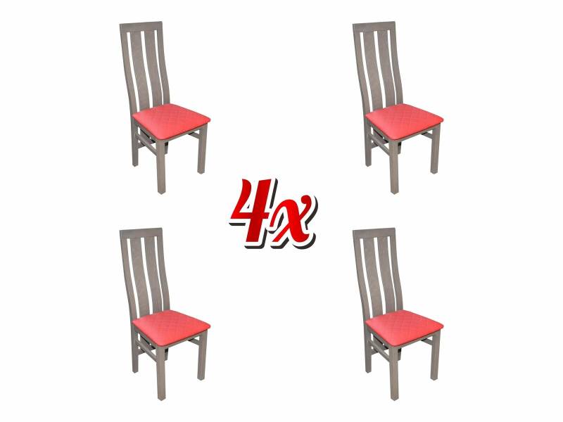 Garnitur Komplett K69 Design 4x Stuhl Set Esszimmer Textil Polster Sitz Stühle von JV Möbel
