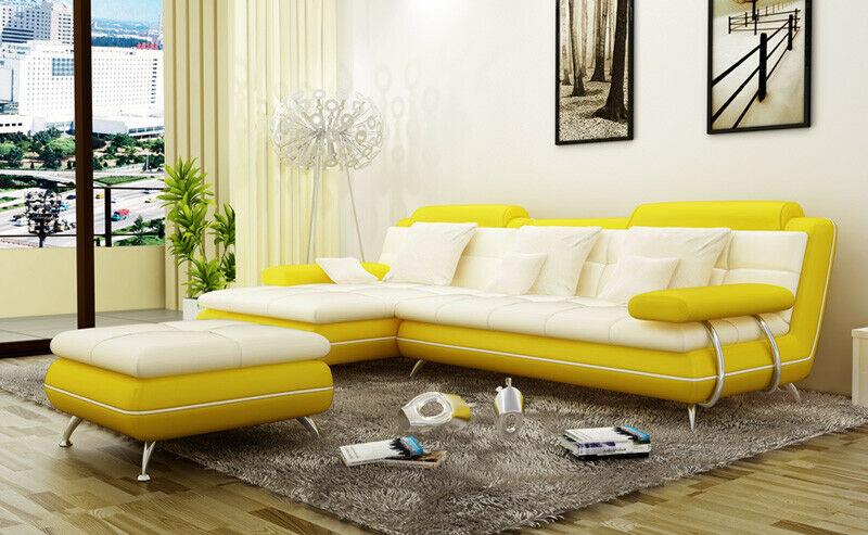 Garnitur L Form Exclusive Wohnzimmer Couch Poster Couchen Sofa Garnitur L Form Exclusive Wohnzimmer Couch Poster Couchen Sofa von JV Möbel