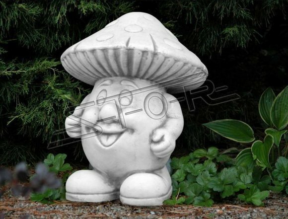 Garten Dekoration Pilz Terrasse Stein Figuren Figur Deko Statue Skulptur von JV Möbel