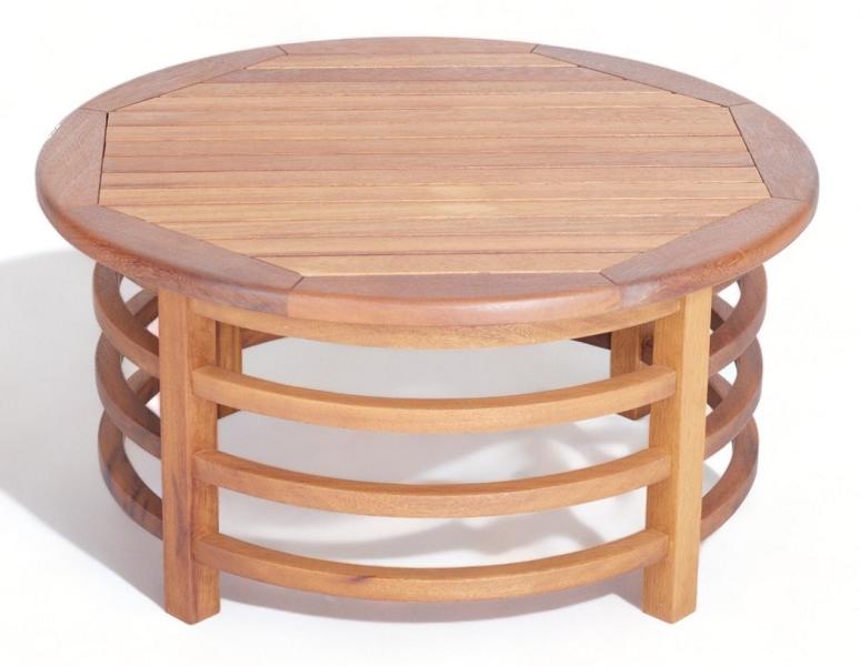 Gartenmöbel Couchtisch Loungetisch Rundtisch Holztisch Kaffeetisch von JV Möbel