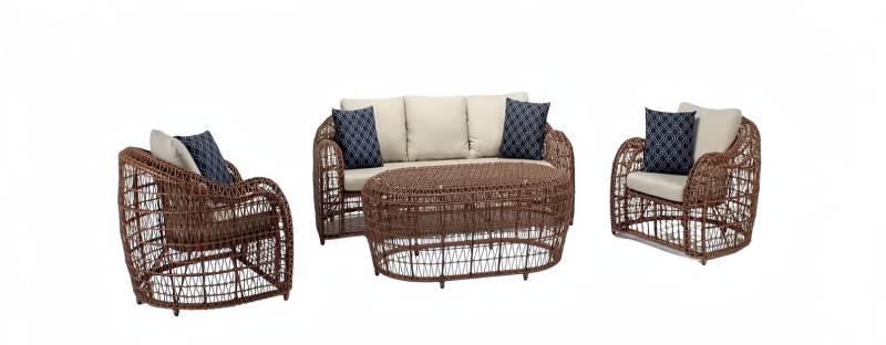 Gartenmöbel Sitzgarnitur Sitzgruppe Sofa Couch Polster Garten Terrasse Möbel von JV Möbel