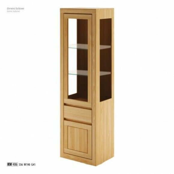Glasvitrine Holzschrank Wohnzimmer Kleiderschrank handgefertigt Massivholz von JV Möbel