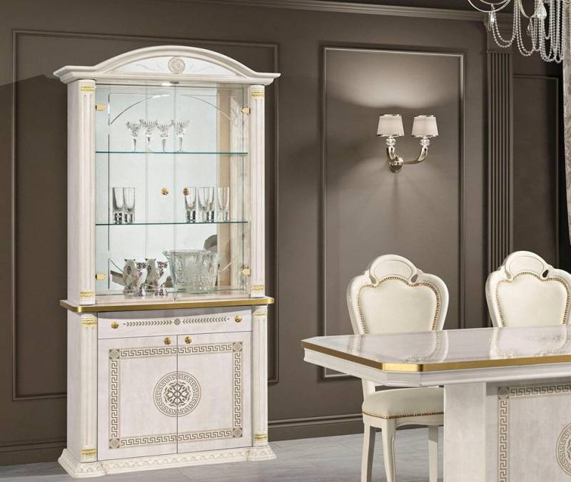 Glasvitrinen Glasbarschrank Barockhaus Wandregale Holz Vitrinenmöbel neu von JV Möbel