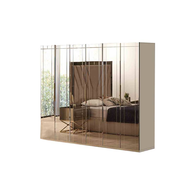 Goldener Kleiderschrank Designer Garderobenschränke Schlafzimmer Möbel von JV Möbel