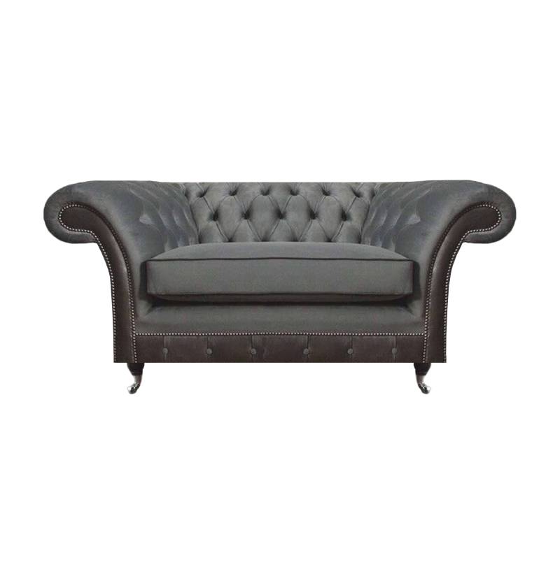 Grau Polstermöbel Sessel Designer Einrichtung Wohnzimmer Neu Chesterfield von JV Möbel