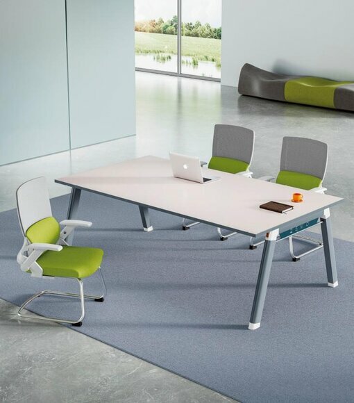 Grauer Besprechungstisch Designer Bürotisch Arbeitszimmer Luxus Möbel von JV Moebel