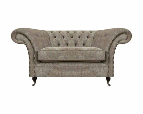 Grauer Chesterfield Einsitzer Wohnzimmer Sitzmöbel Polstersessel Möbel von JV Moebel