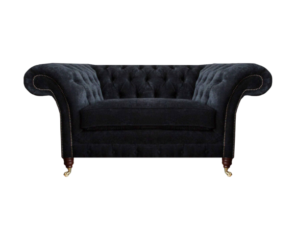 Grauer Chesterfield Polstersessel Designer Wohnzimmer Textilsessel Neu von JV Moebel